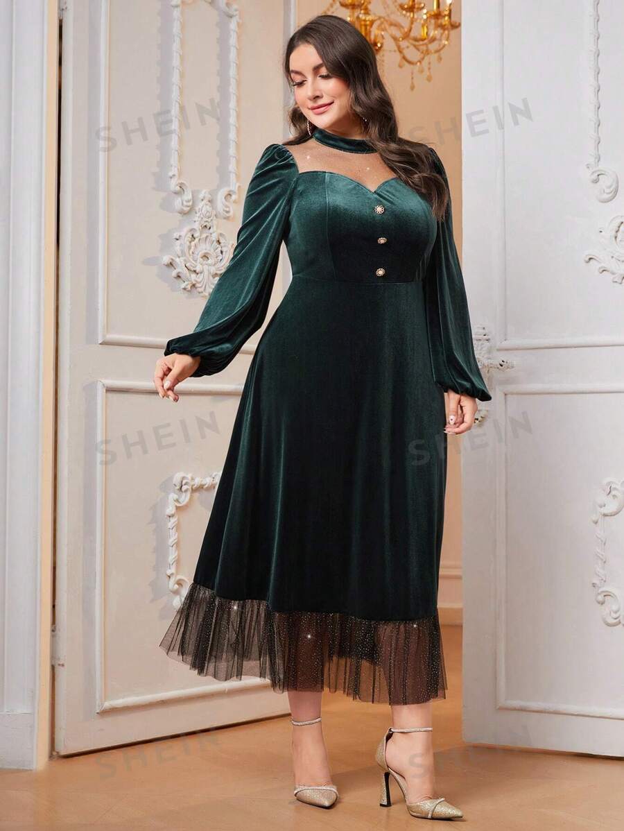 SHEIN Modely فستان بحجم كبير