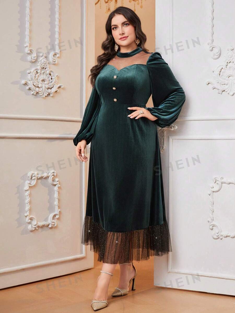 SHEIN Modely فستان بحجم كبير