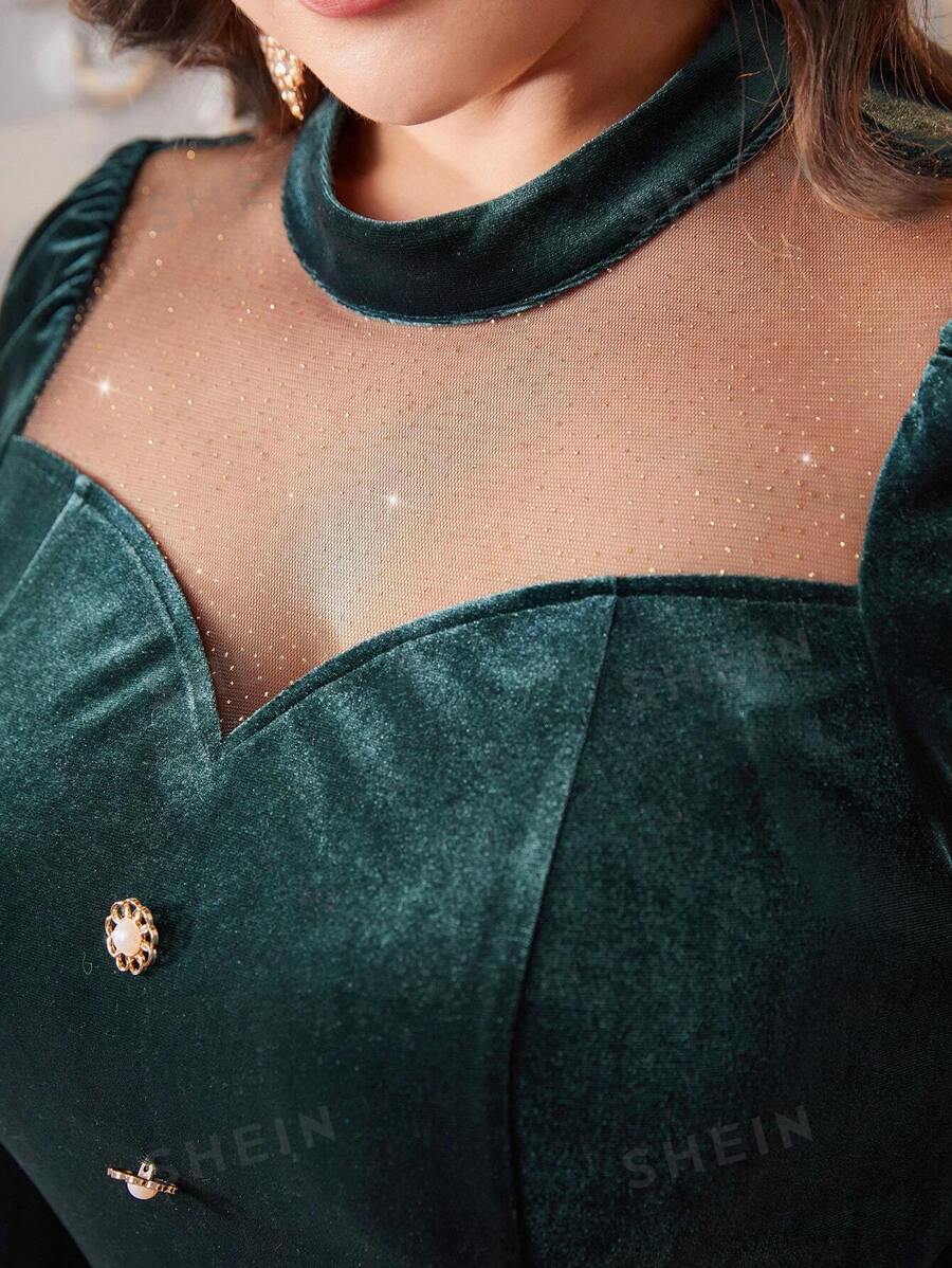 SHEIN Modely فستان بحجم كبير