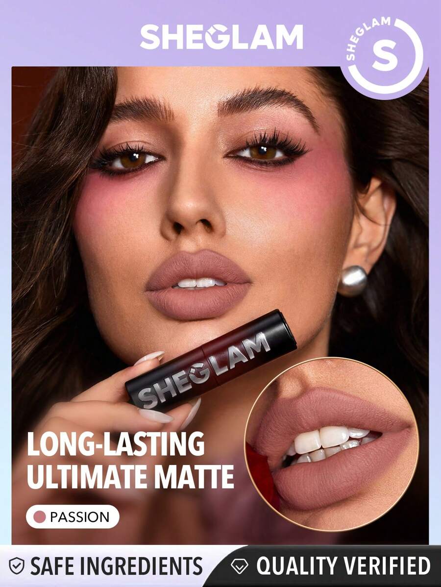SHEGLAM Dynamatte Boom أحمر شفاه مطفي