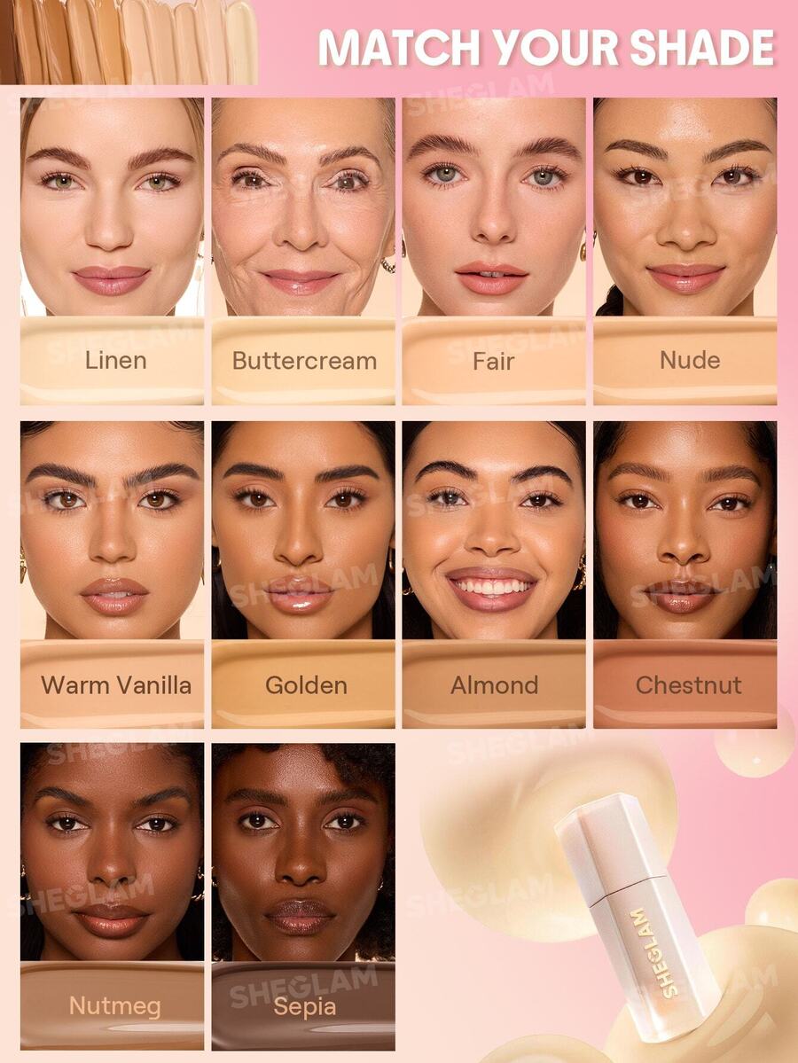 SHEGLAM Hideaway كونسيلر تغطية كاملة