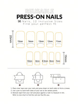 4 Colors (96 Pcs) Square Shape Press Nails Medium Size False Nails Brown Series Fake Nails Acrylic Faux Gloss Design Nails Full Coverage Nails for Women and Girls as Gifts