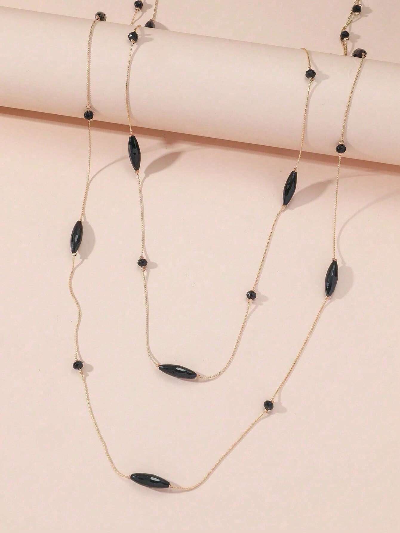 Crystal Decor Layered Necklace