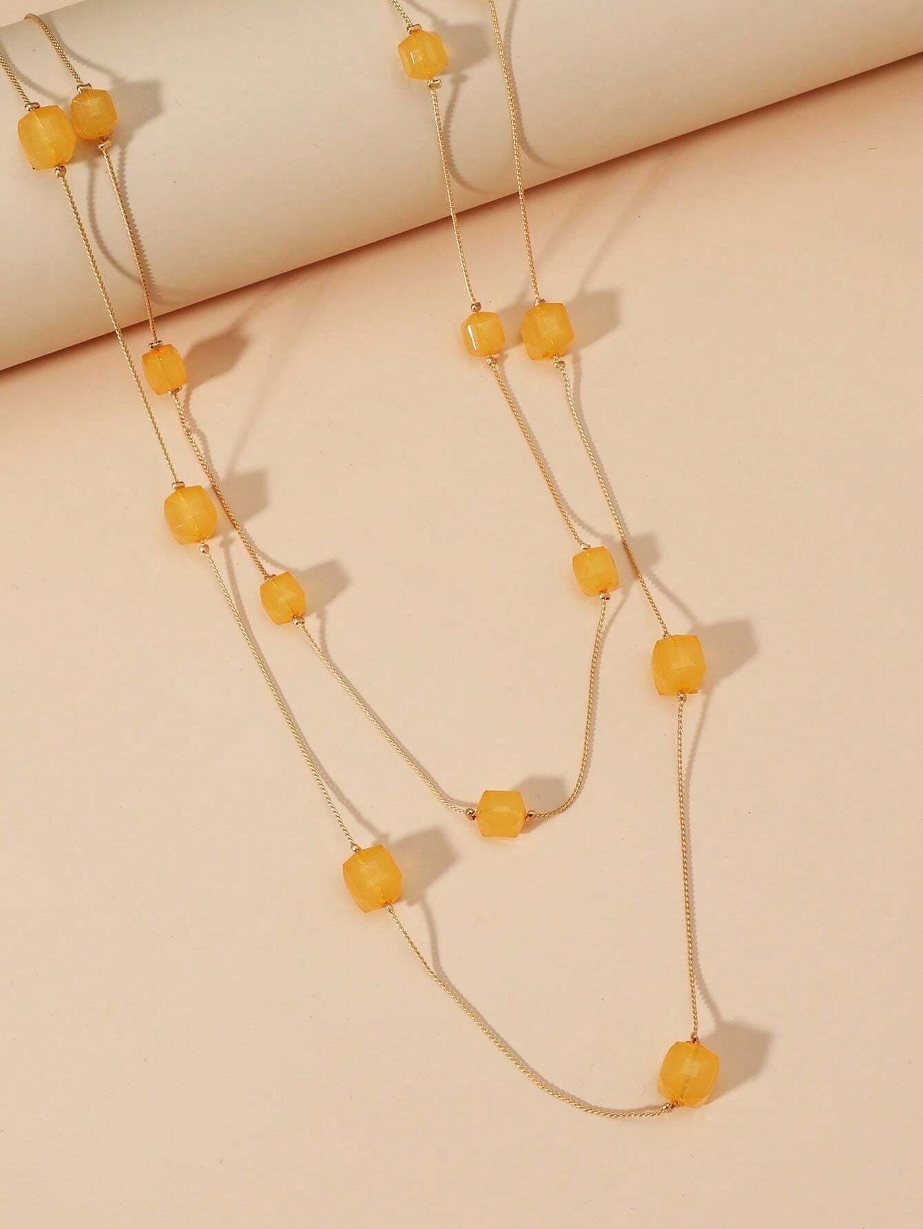 Crystal Decor Layered Necklace