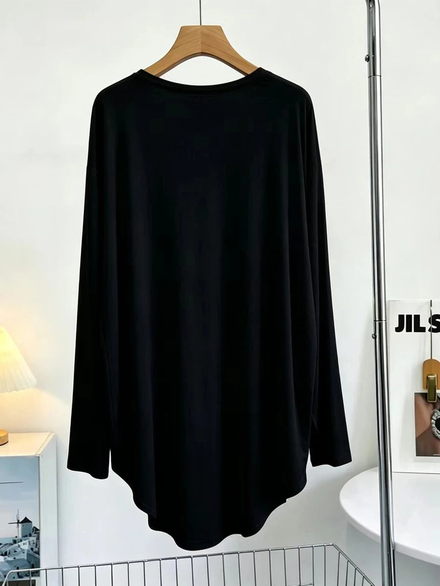 SHEIN Franclia كارديجان نسائي خفيف بلون أسود