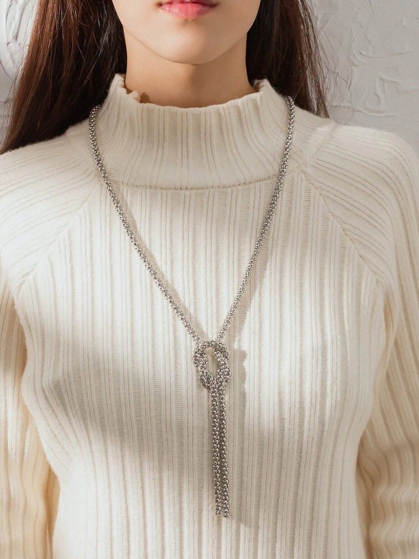 Minimalist Y Lariat Necklace