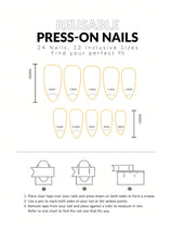 Galaxy Gradient Sparkling Powder Medium Almond Shape False Nails Set(24Pcs)+1Pc Jelly Glue+1Pc Nail File