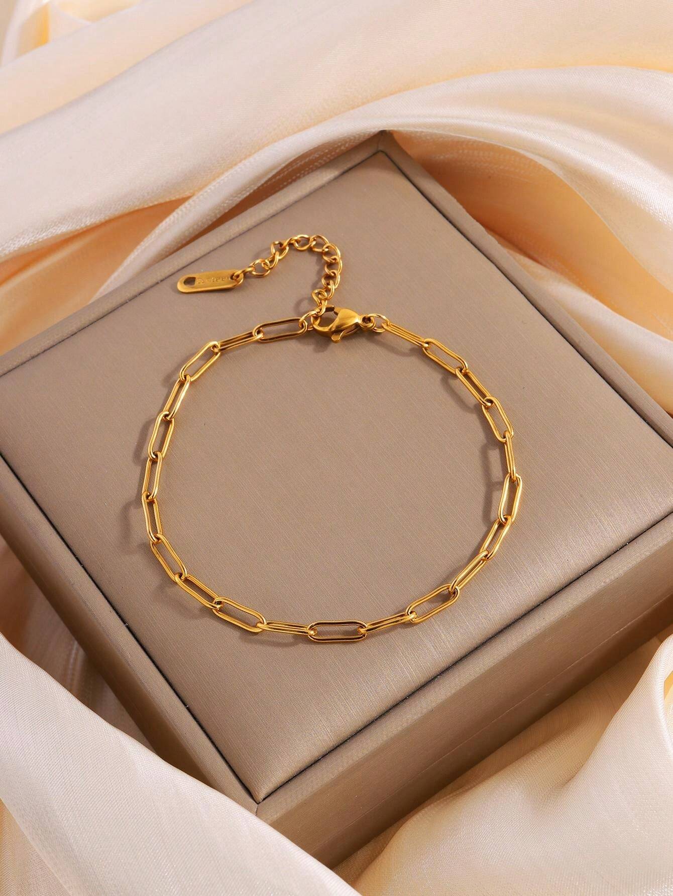 SHEIN Camhanno سوار ثعبان ذهبي أنيق