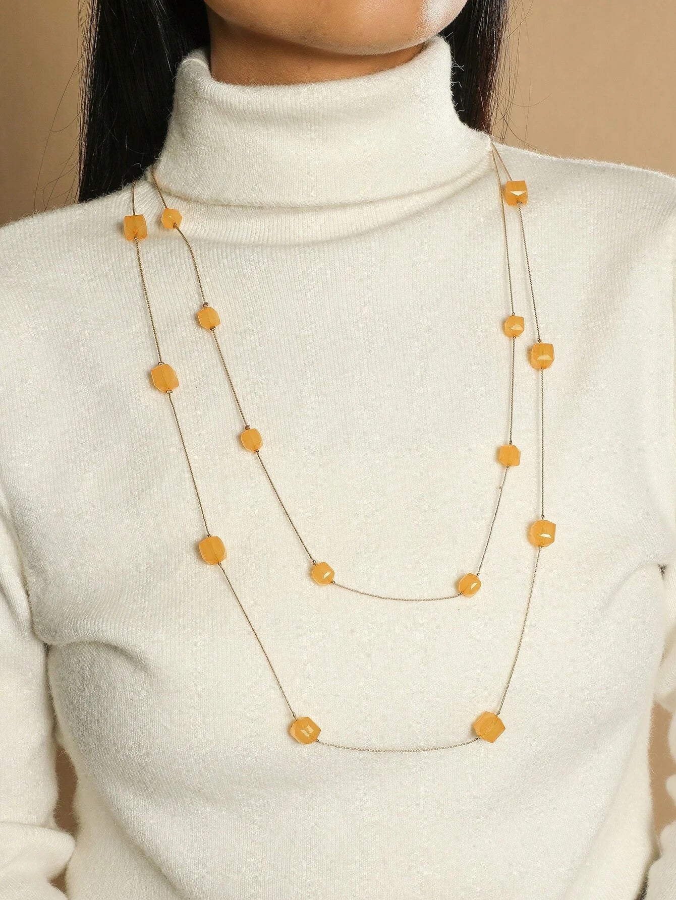 Crystal Decor Layered Necklace