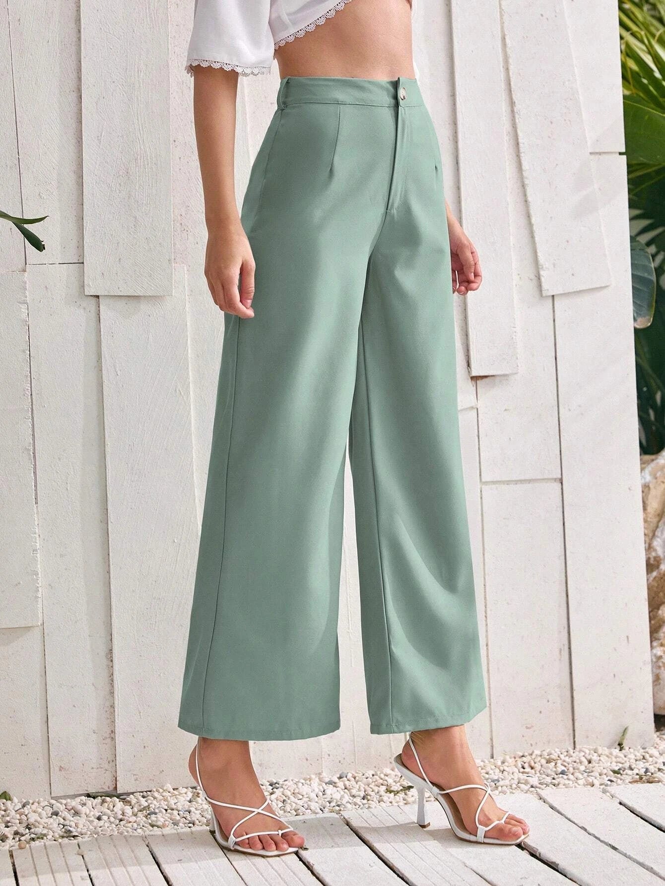 Privé Women'S Solid Color Loose Fit Pants