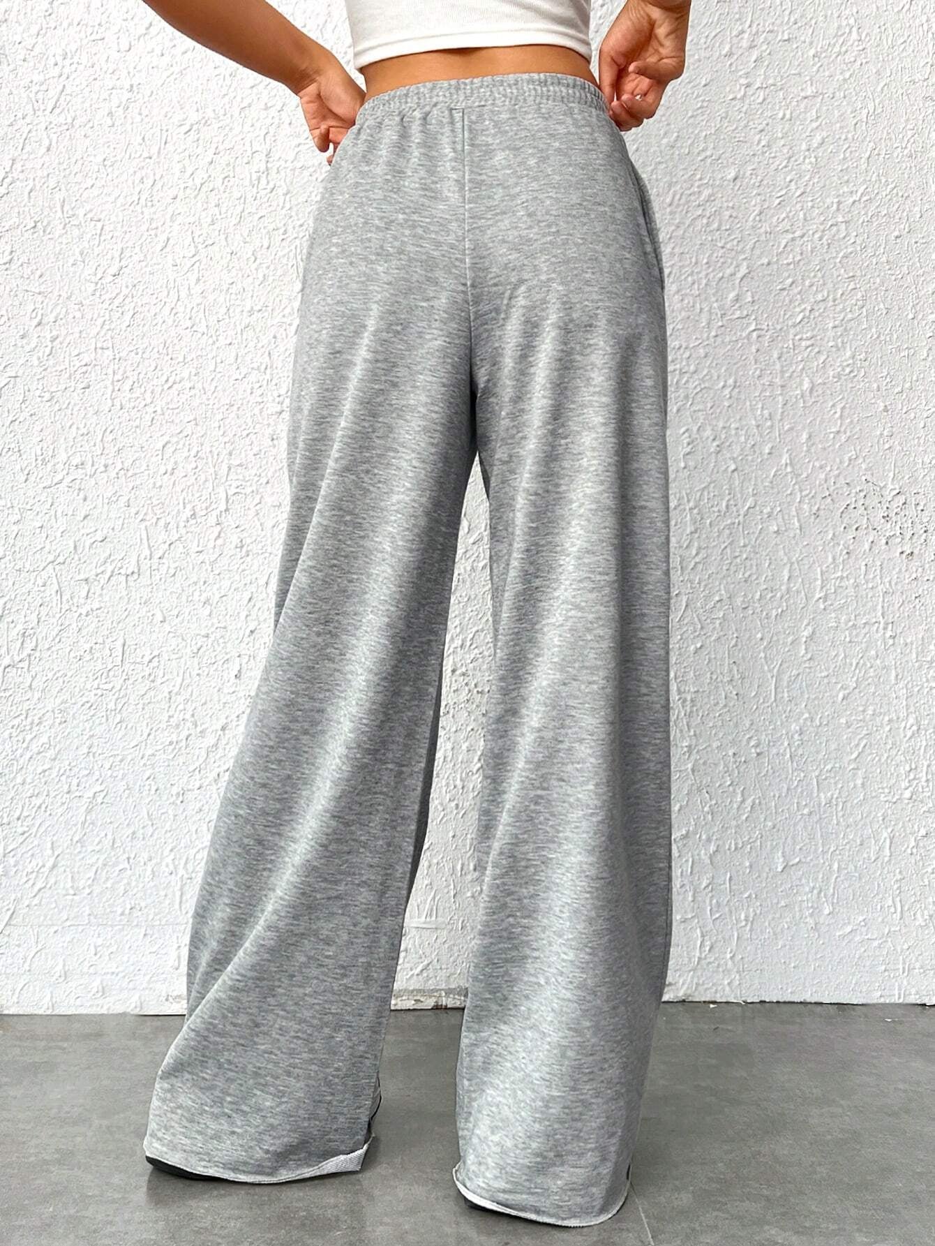 Ezwear Valentine'S Day Women'S Elastic Waist Sweatpants, Letter Printed
