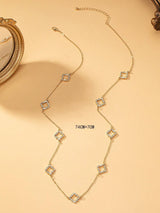 1Pc Fashion Iron Alloy Geometric Decor Long Necklace for Women for Daily Life