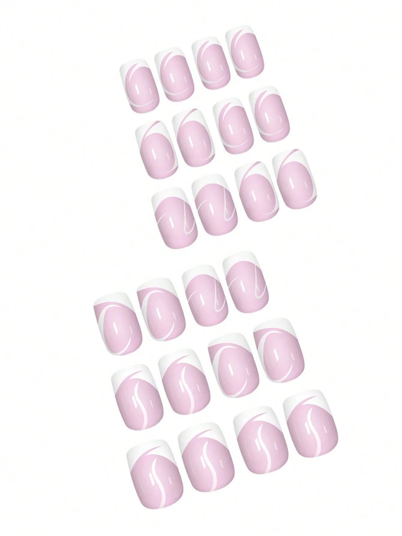 24Pcs Short Minimalist Solid Color False Nails Set for Nail Art Including Red Nails, 1Pc Jelly Glue and 1Pc Nail File