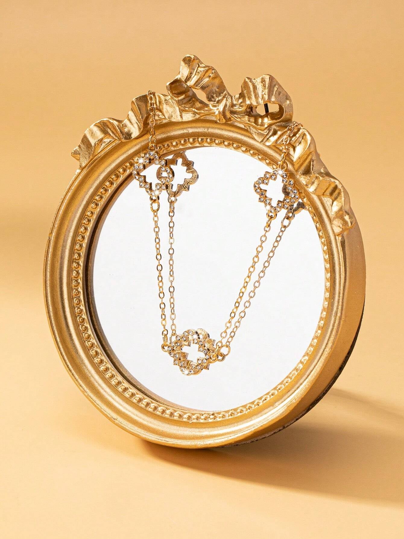 1Pc Fashion Iron Alloy Geometric Decor Long Necklace for Women for Daily Life