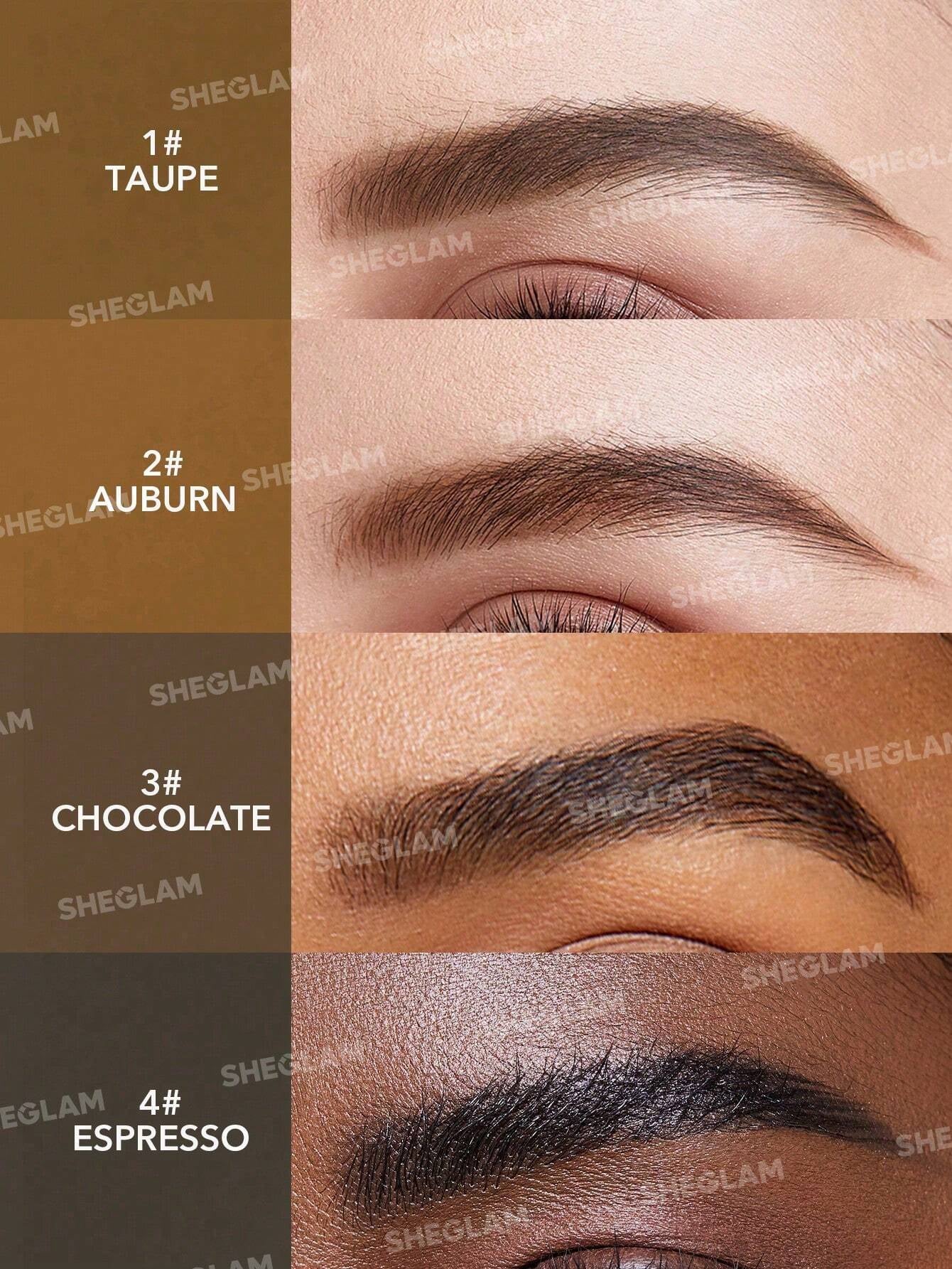 SHEGLAM Genius Eyebrow Stamp-Espresso Natural Eyebrow Powder Easy to Use One Step Eyebrow Shaping Kit Eyebrow Stencil Kit Eye Make up Black Friday Sale Eyebrow