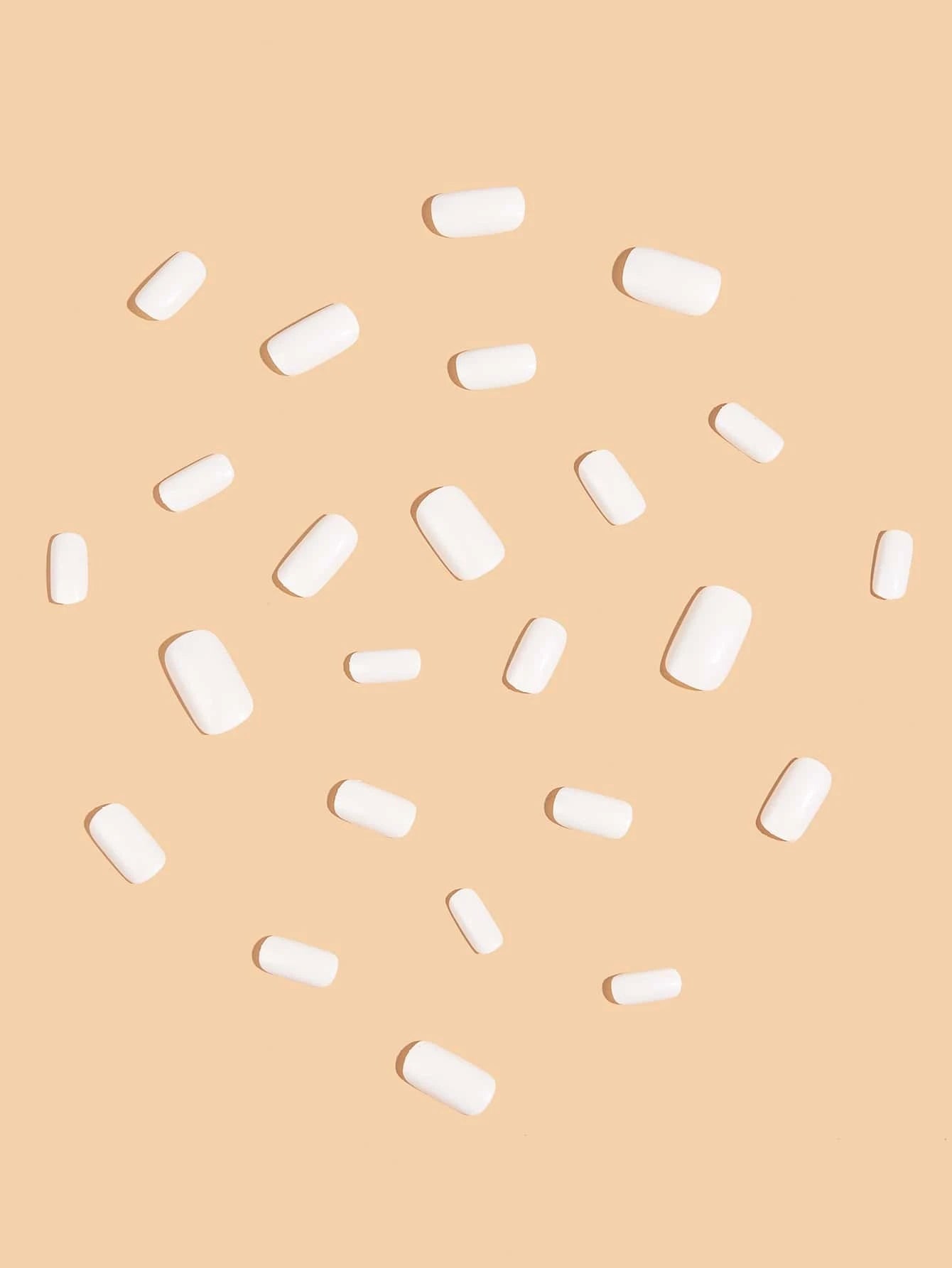 Transform Your Nails with 24Pcs Short Square Burgundy Glossy Solid Fake Nail & 1Sheet Tape & 1Pc Nail File