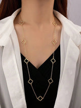 1Pc Fashion Iron Alloy Geometric Decor Long Necklace for Women for Daily Life
