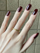 Get Glamorous with 24Pcs Short Square Black Solid Glossy Fake Nail & 1Sheet Tape & 1Pc Nail File