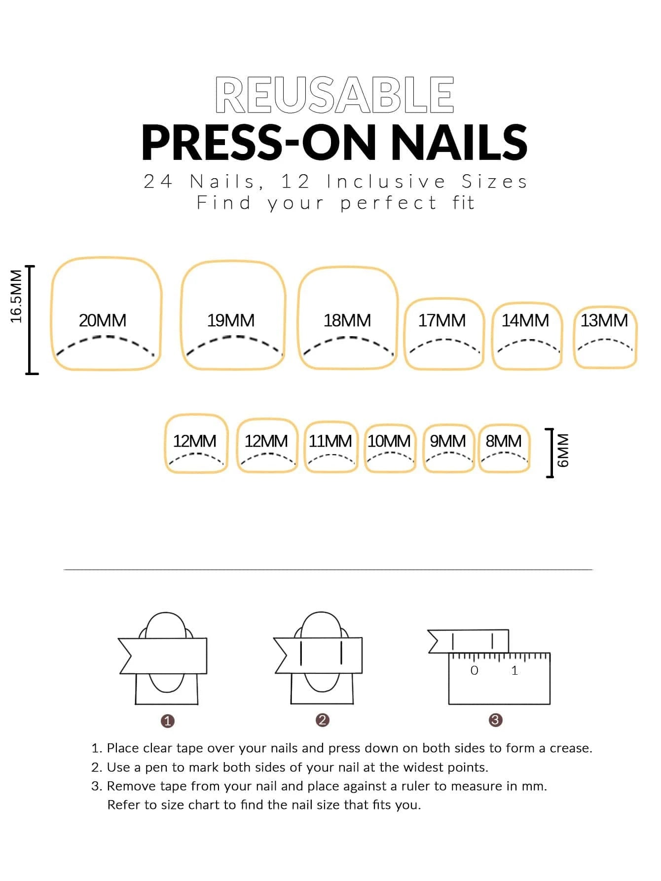 Elevate Your Style with 24Pcs Short Square Black Glitter Fake Nail & 1Pc Nail File & 1Sheet Tape