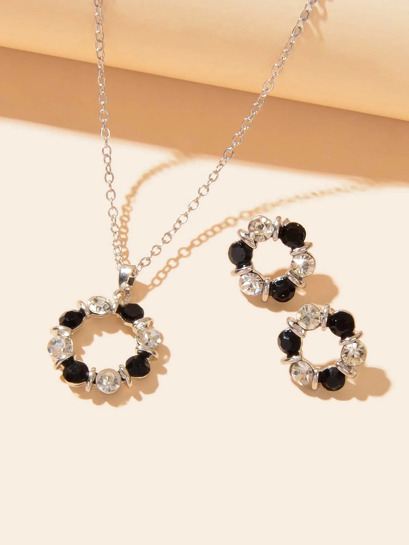 3Pcs/Set Glamorous Cubic Zirconia Water-Drop Decor Jewelry Set for Women for Daily Decoration
