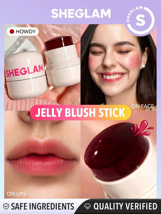 SHEGLAM أحمر خدود مرطب للشفاه وأحمر خدود من Jelly-Howdy