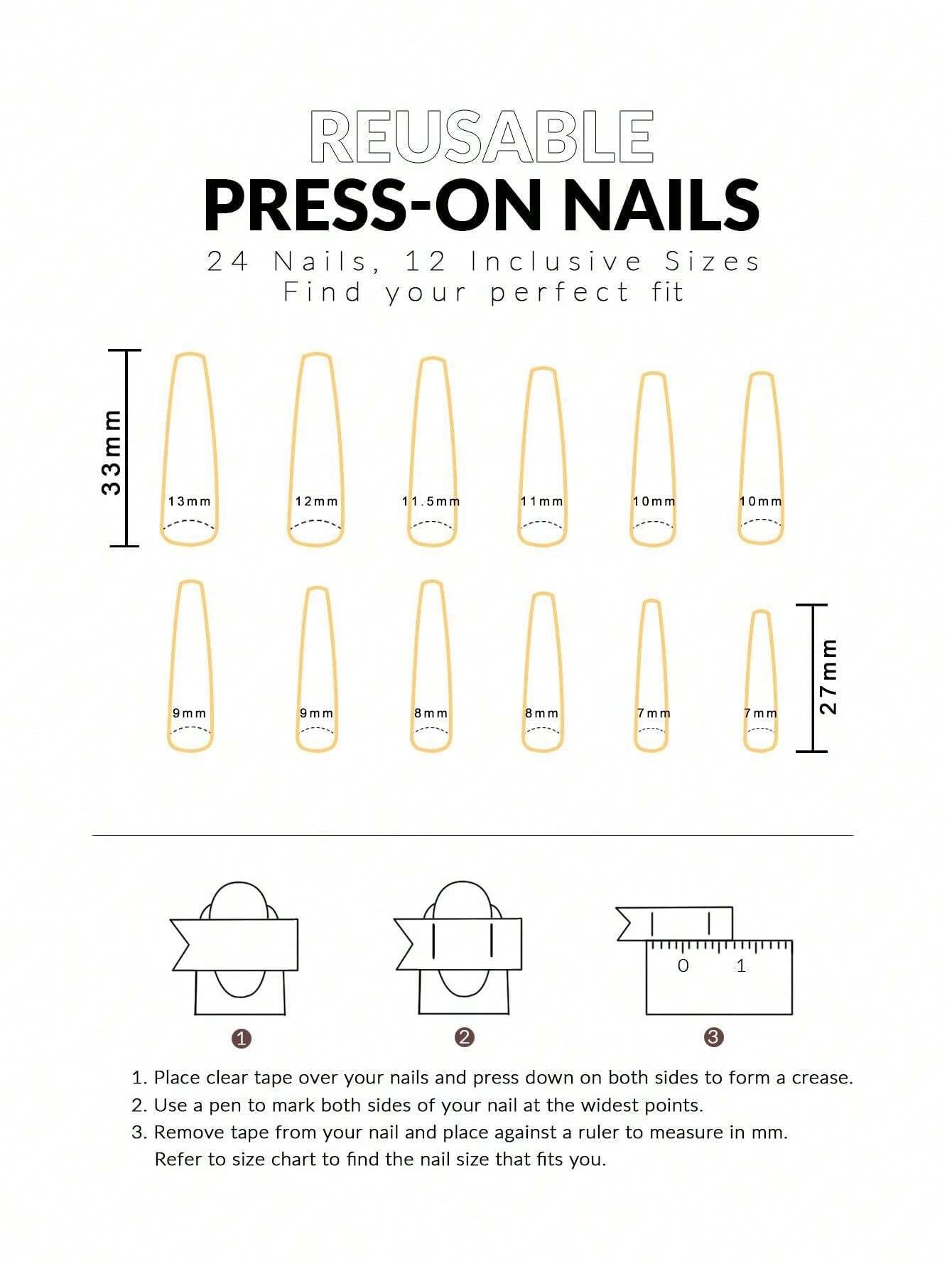 Green Smudged Gold Edge Short Square Wear Nails 24Pcs + 1 Piece of Jelly Glue + 1 Piece of Nail File