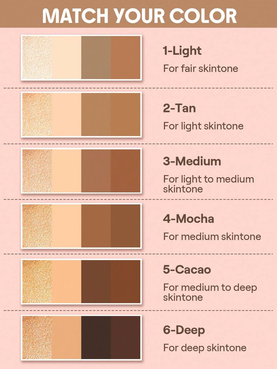 SHEGLAM قلم تحديد الوجه متعدد الألوان 6 ألوان