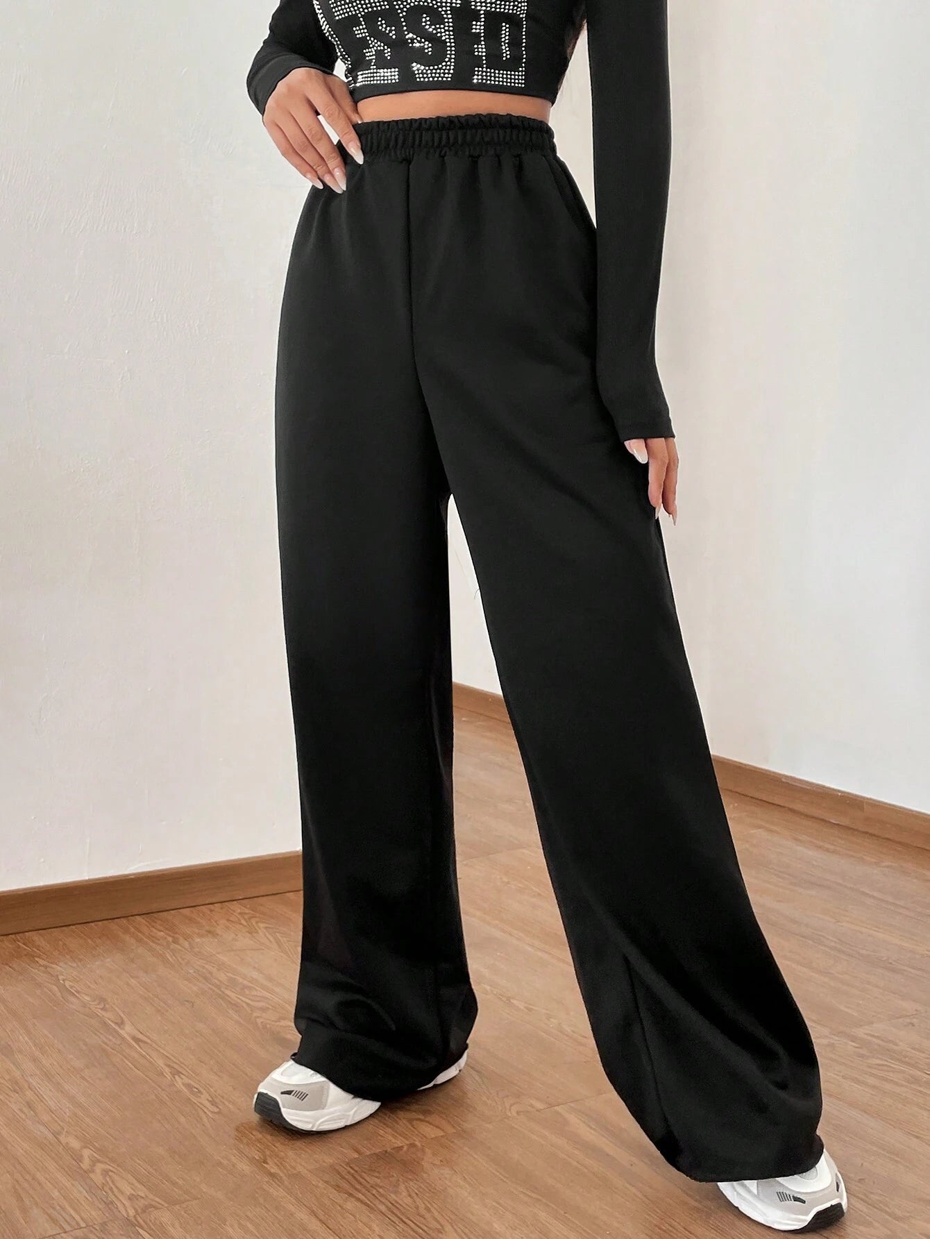 Ezwear Valentine'S Day Women'S Elastic Waist Sweatpants, Letter Printed