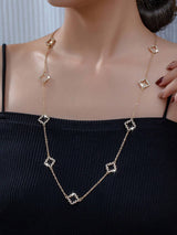 1Pc Fashion Iron Alloy Geometric Decor Long Necklace for Women for Daily Life