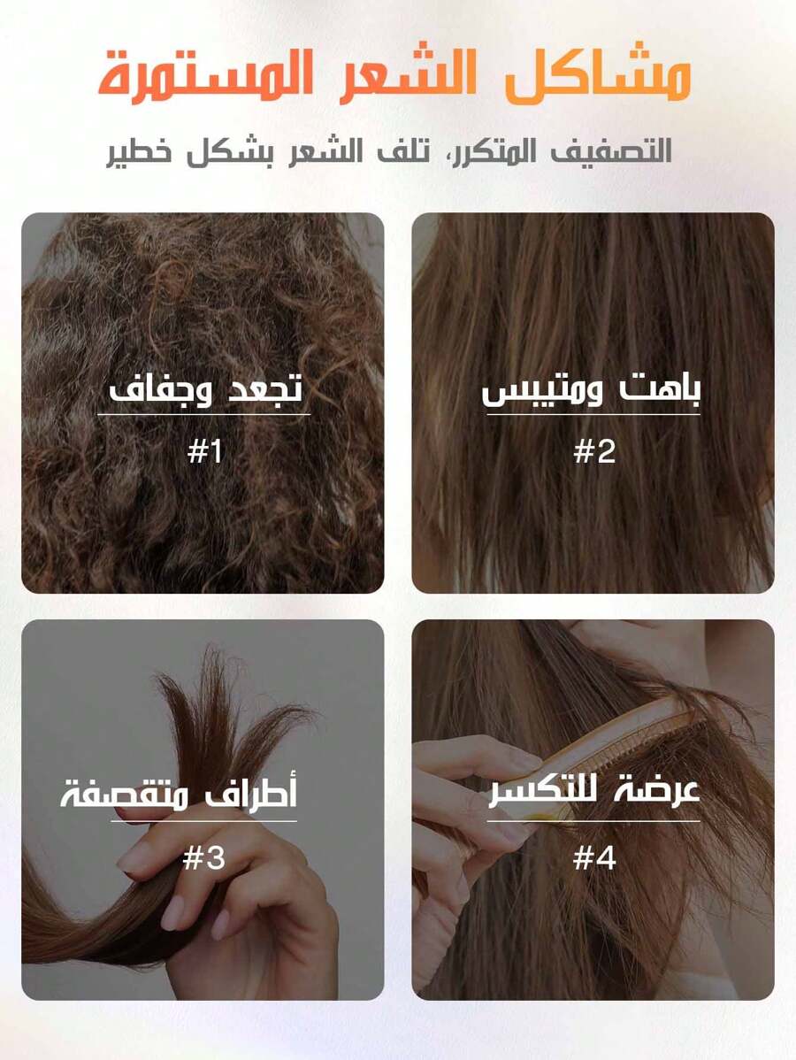 SHEGLAM HAIR مصل حماية الشعر من الحرارة 50 مل، رذاذ الشعر، رذاذ واقي من الحرارة للشعر