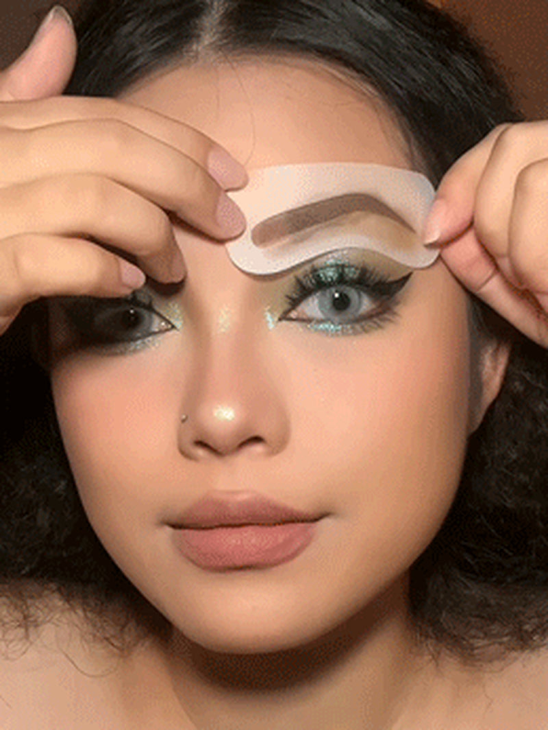 SHEGLAM Genius Eyebrow Stamp-Espresso Natural Eyebrow Powder Easy to Use One Step Eyebrow Shaping Kit Eyebrow Stencil Kit Eye Make up Black Friday Sale Eyebrow