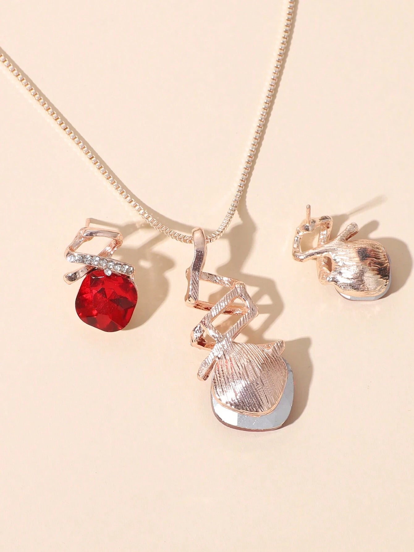 3Pcs Crystal Decor Jewelry Set