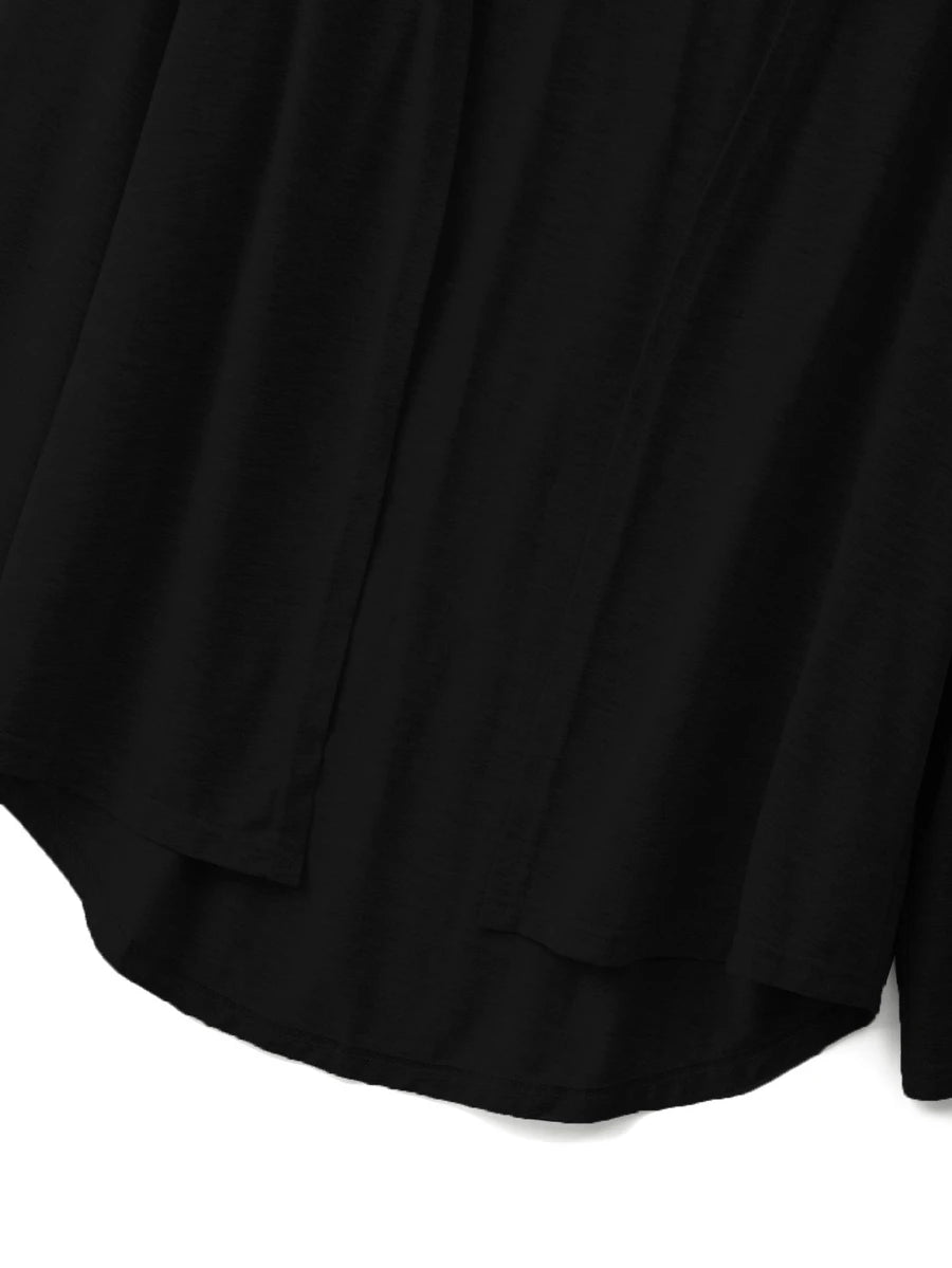 SHEIN Franclia كارديجان نسائي خفيف بلون أسود