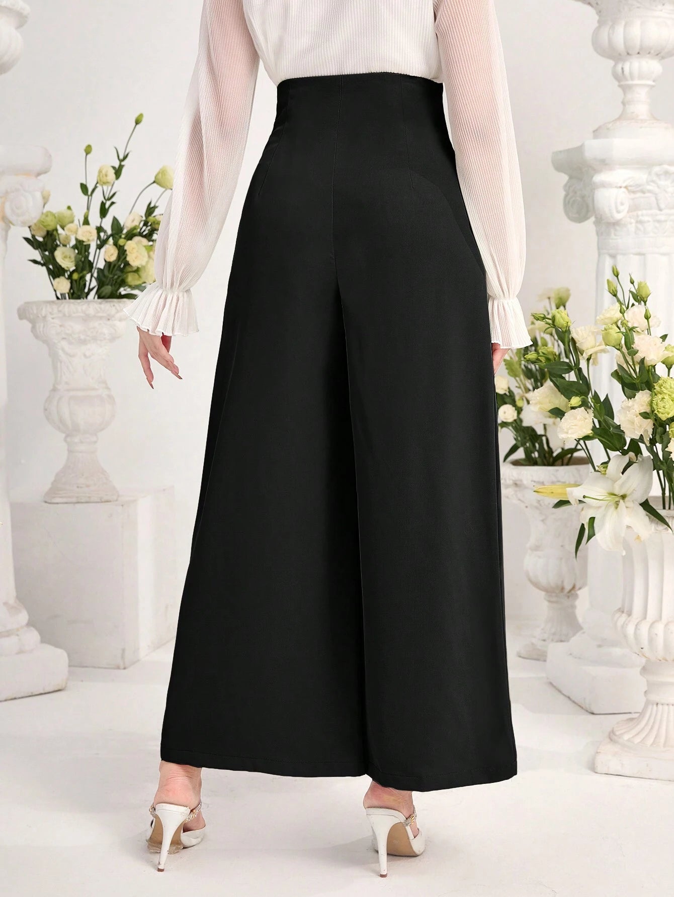 Modely Women'S High-Waisted Wide Leg Pants