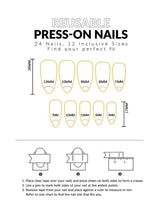 Upgrade Your Look with 24Pcs Long Almond French Style Full Cover Fake Nail Kit Never Go Out of Style