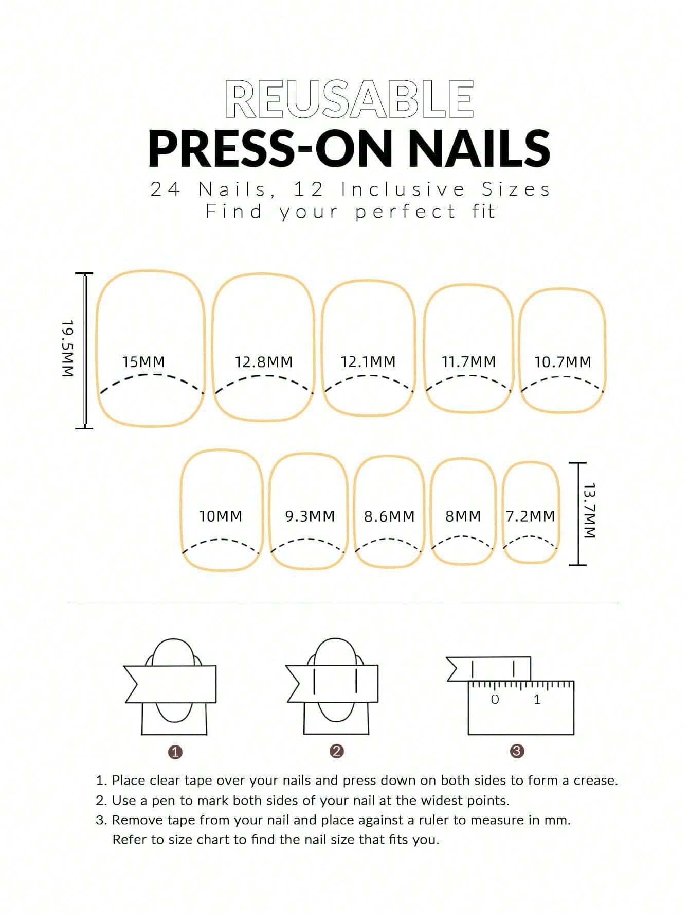 24Pcs Short Minimalist Solid Color False Nails Set for Nail Art Including Red Nails, 1Pc Jelly Glue and 1Pc Nail File