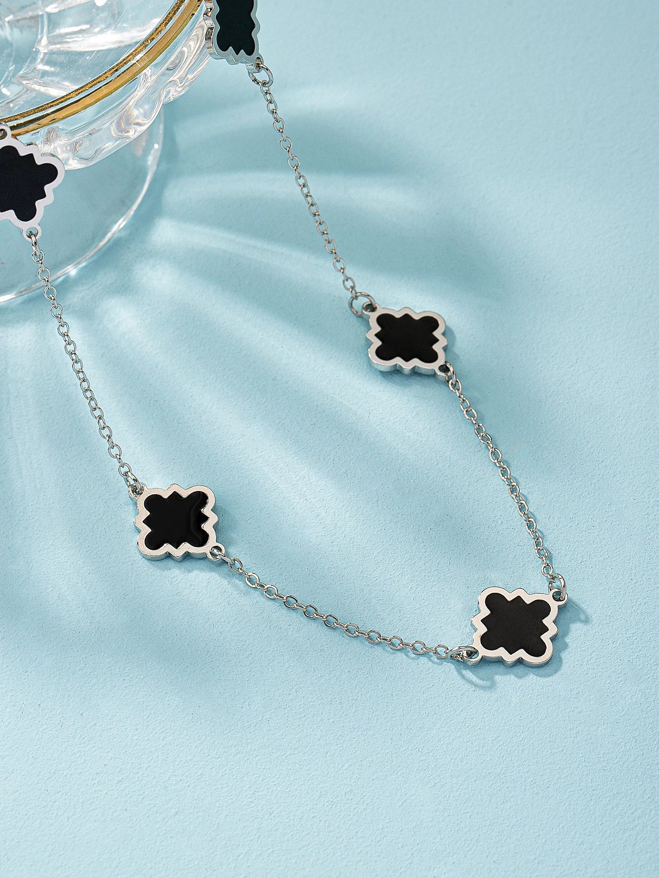 1Pc Fashion Iron Alloy Geometric Decor Long Necklace for Women for Daily Life