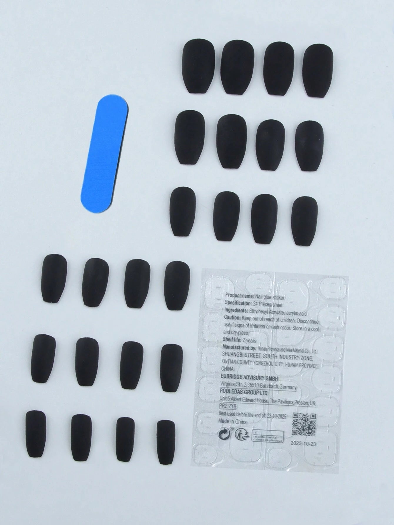 Instantly Upgrade Your Look with 24Pcs Short Coffin Red Matte Solid Fake Nail & 1Sheet Tape & 1Pc Nail File