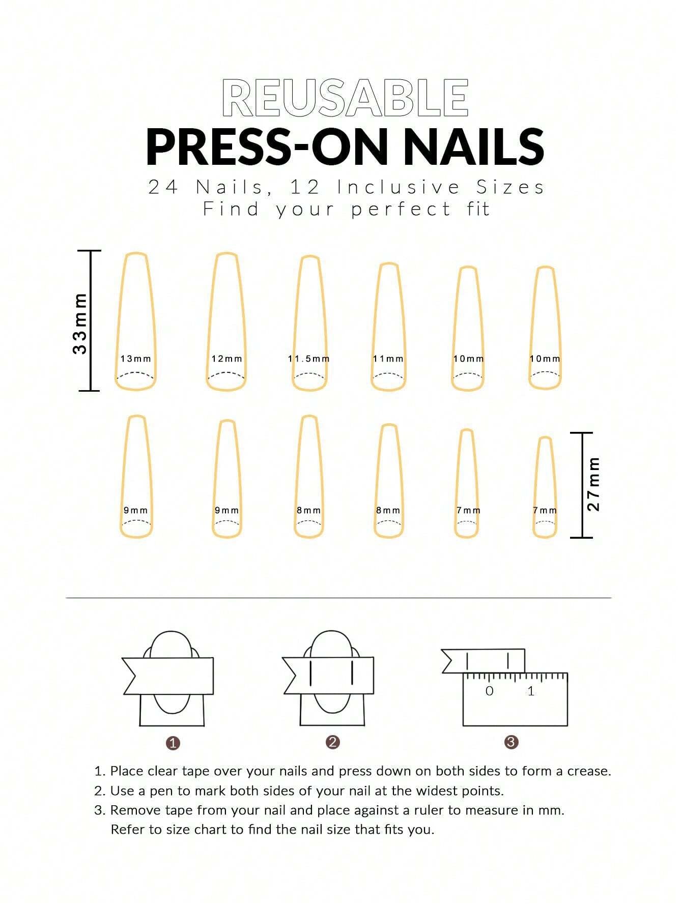 Galaxy Gradient Sparkling Powder Medium Almond Shape False Nails Set(24Pcs)+1Pc Jelly Glue+1Pc Nail File