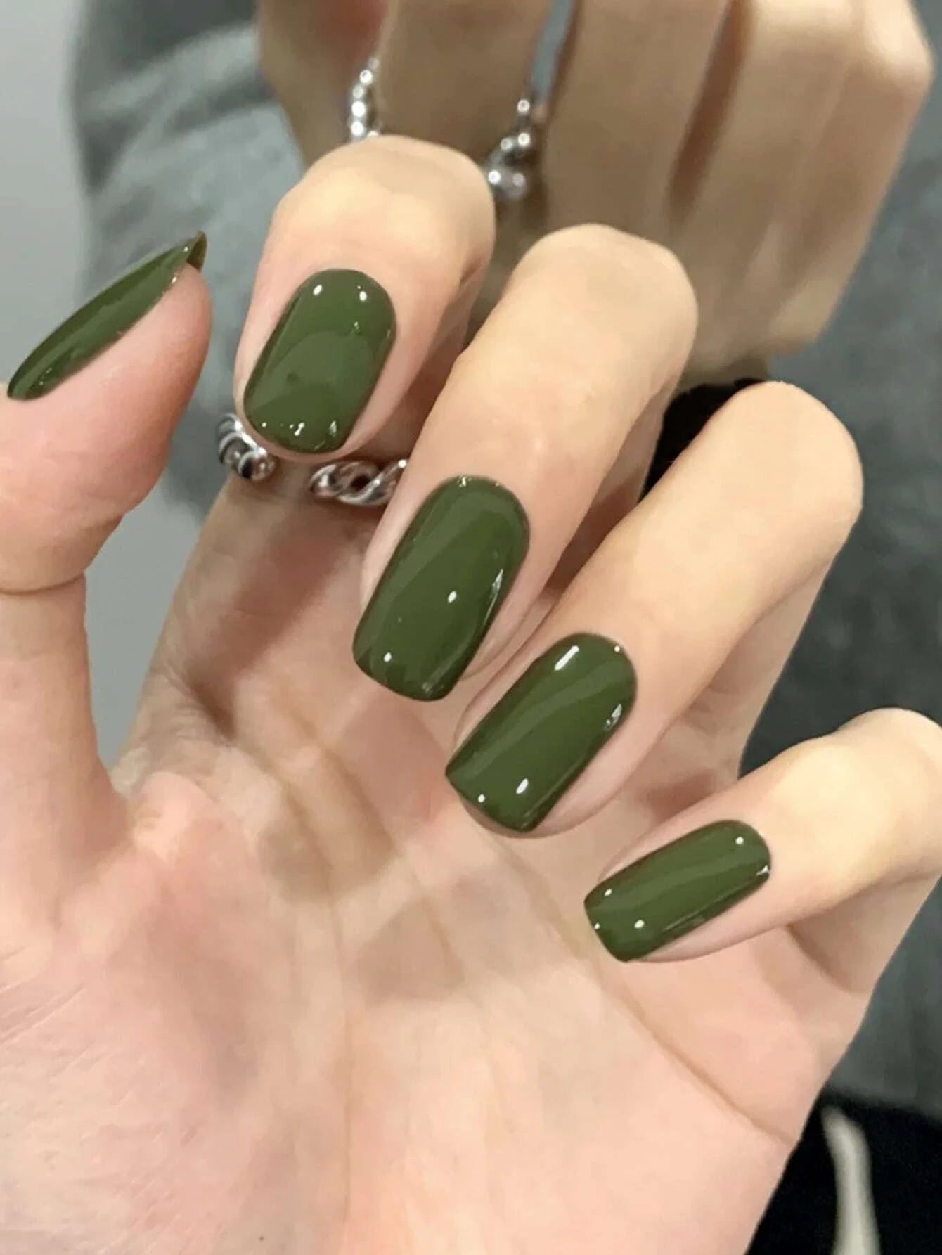 Transform Your Nails with 24Pcs Short Square Burgundy Glossy Solid Fake Nail & 1Sheet Tape & 1Pc Nail File