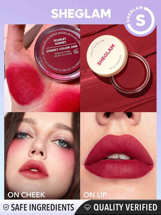 SHEGLAM Cheeky Color Jam Sunset أحمر خدود كريمي  6 ألوان