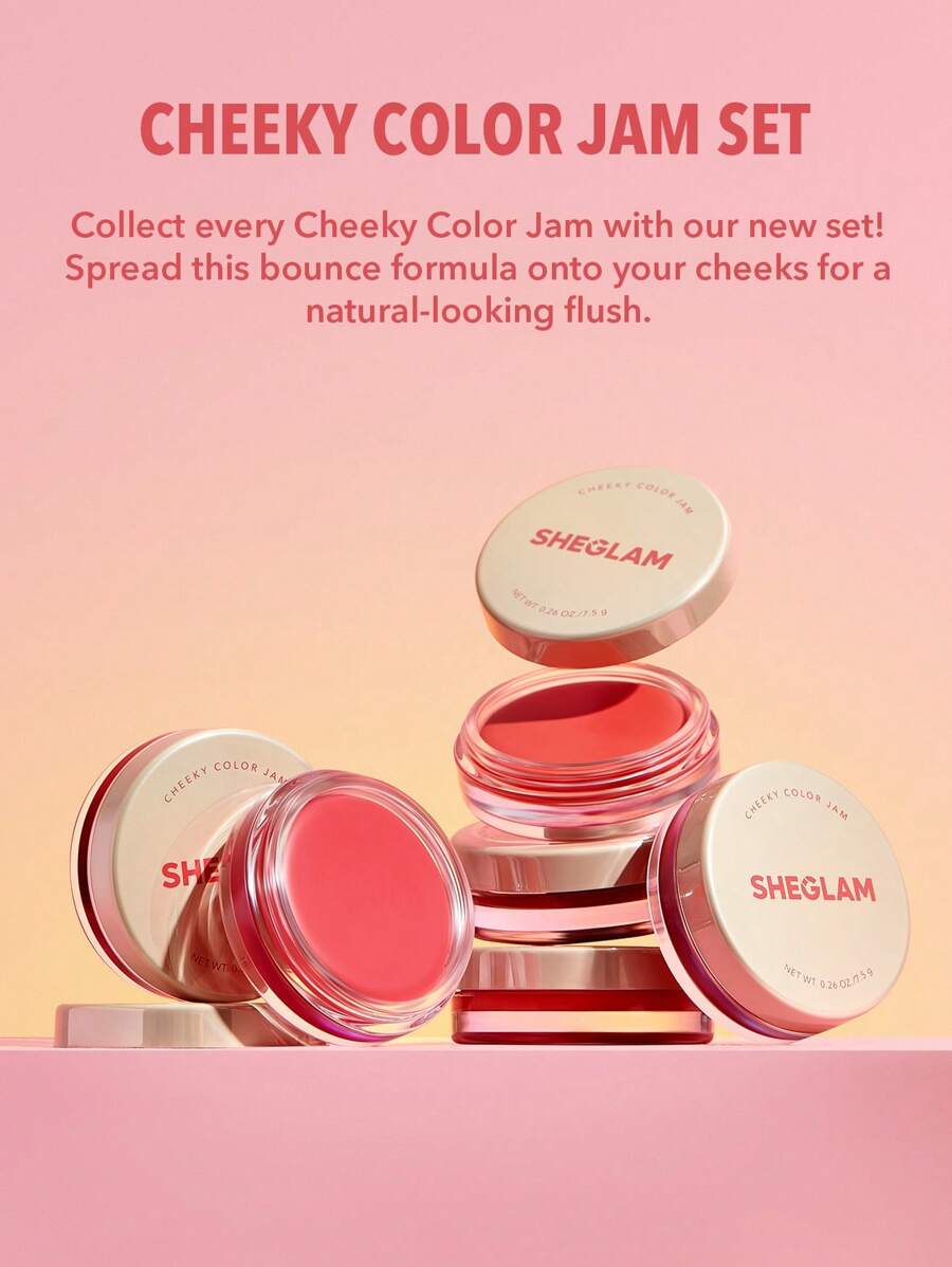 SHEGLAM Cheeky Color Jam Sunset أحمر خدود كريمي  6 ألوان
