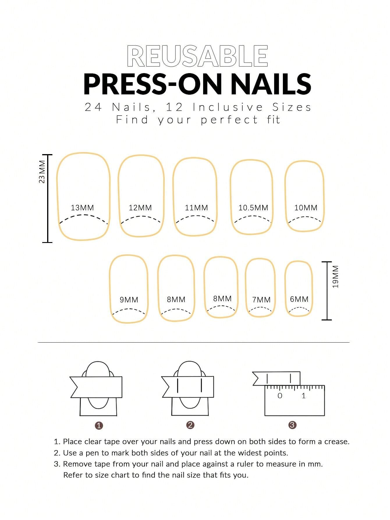 Green Smudged Gold Edge Short Square Wear Nails 24Pcs + 1 Piece of Jelly Glue + 1 Piece of Nail File