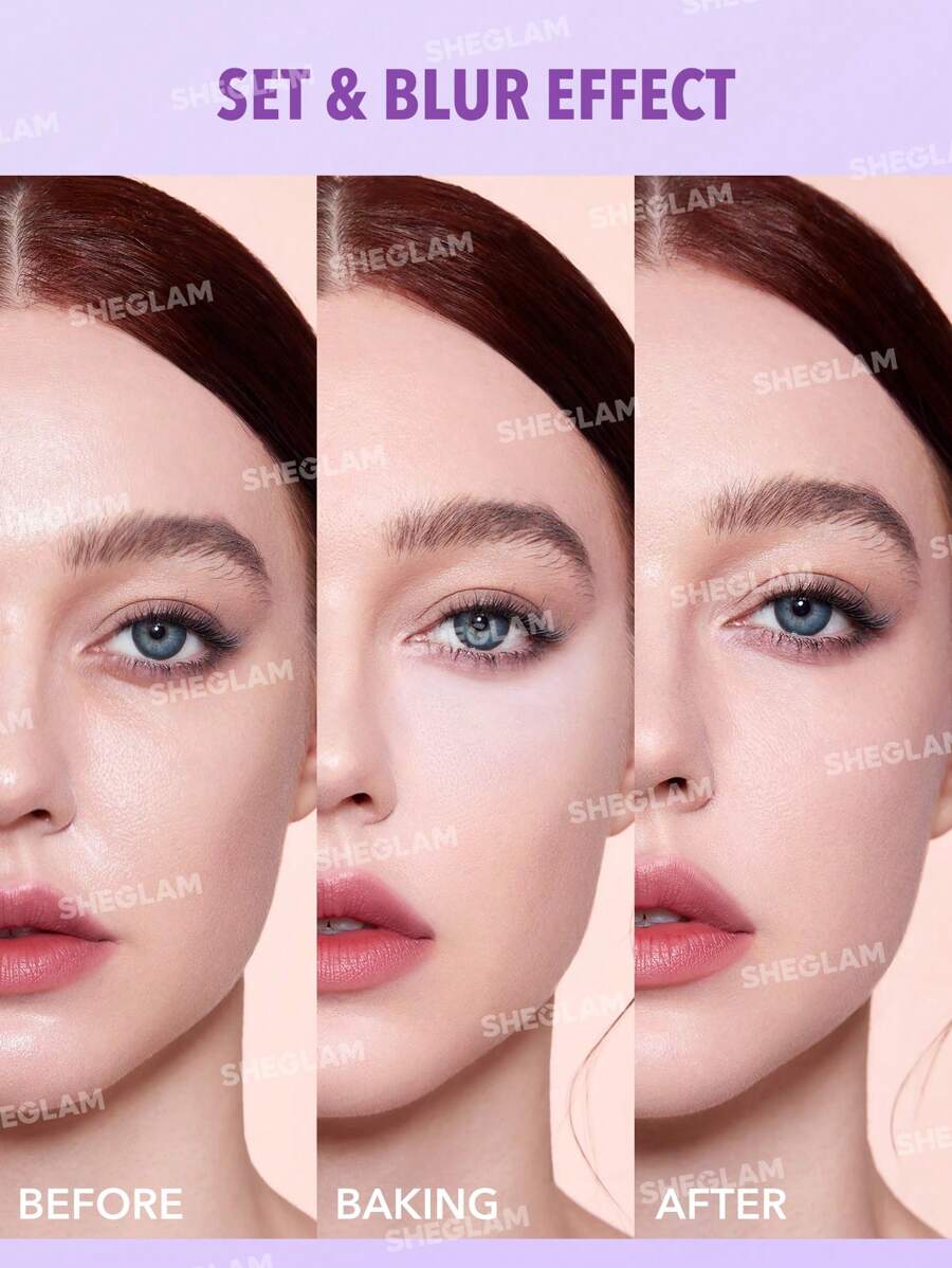 SHEGLAM إسفنجة مكياج بشكل مثلث ناعمة لتطبيق البودرة