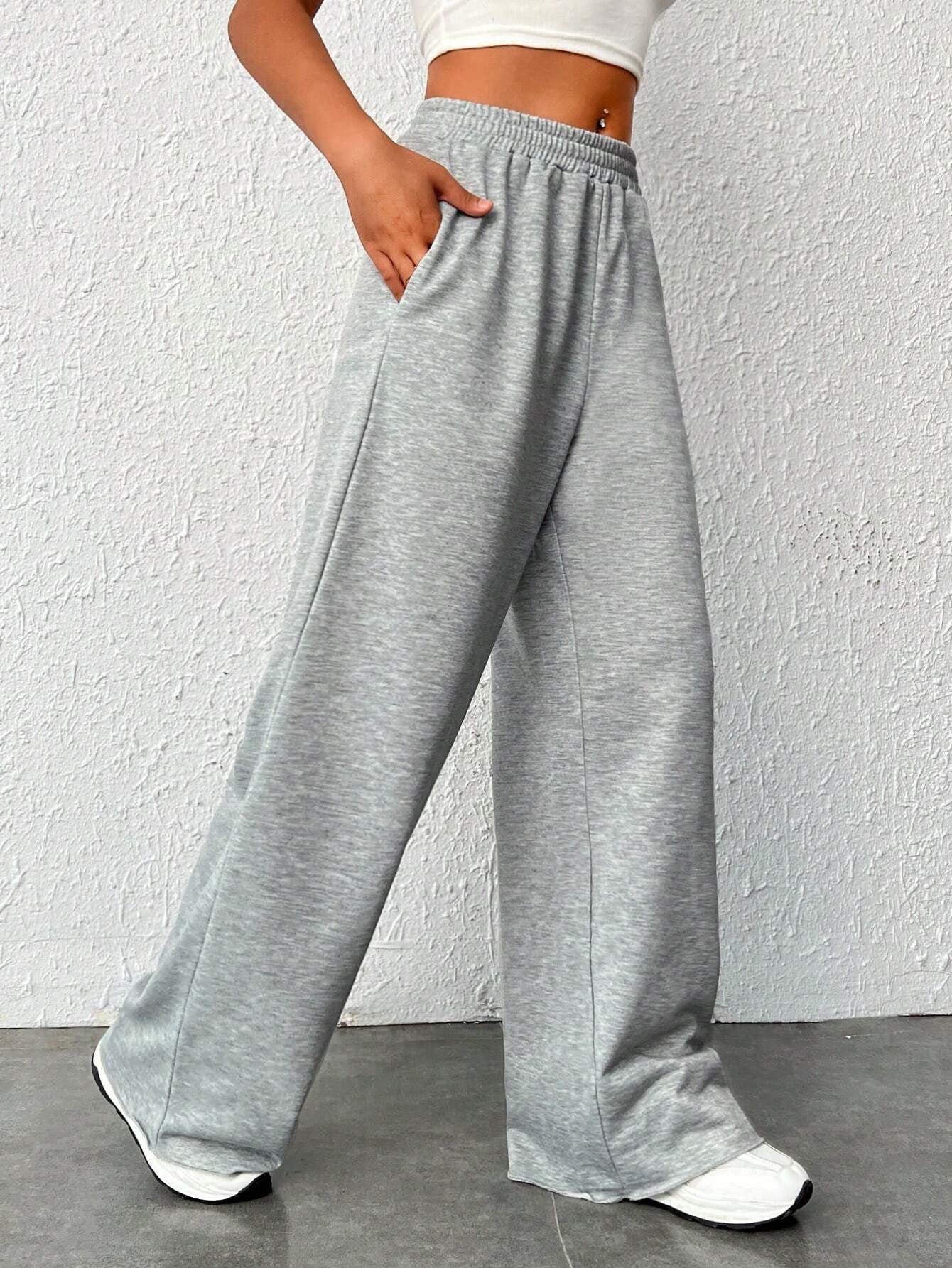 Ezwear Valentine'S Day Women'S Elastic Waist Sweatpants, Letter Printed