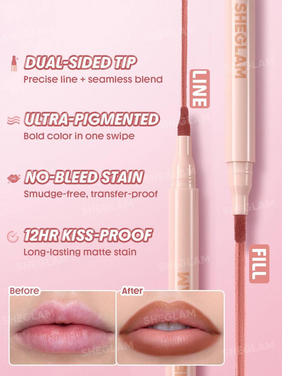 SHEGLAM True Stain قلم شفاه سائل