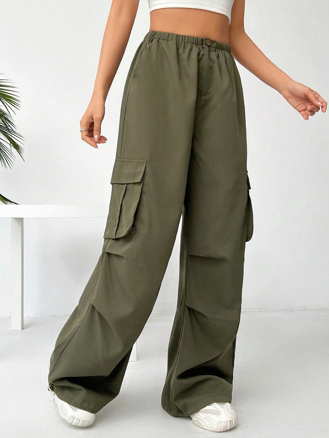 Ezwear Loose-Fit Casual Cargo Pants