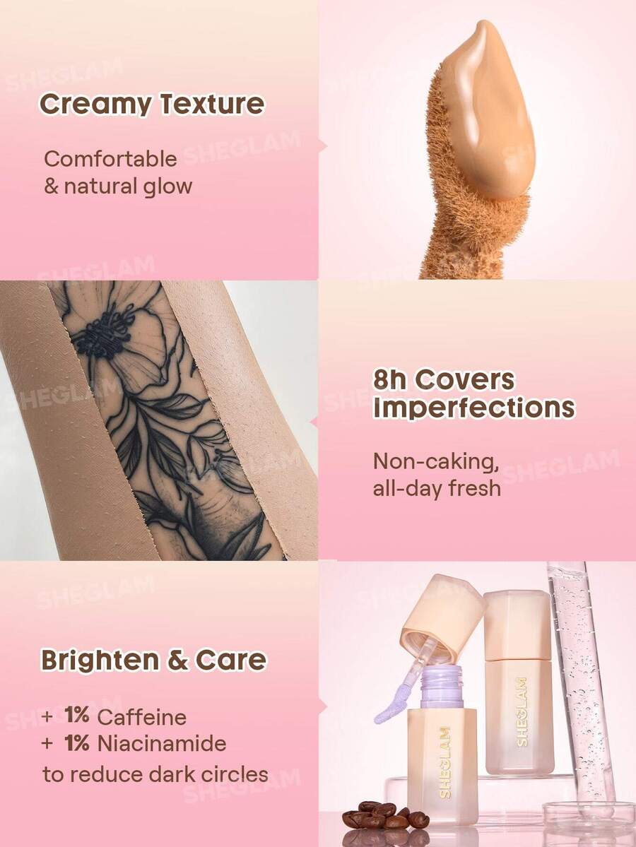 SHEGLAM Hideaway كونسيلر تغطية كاملة