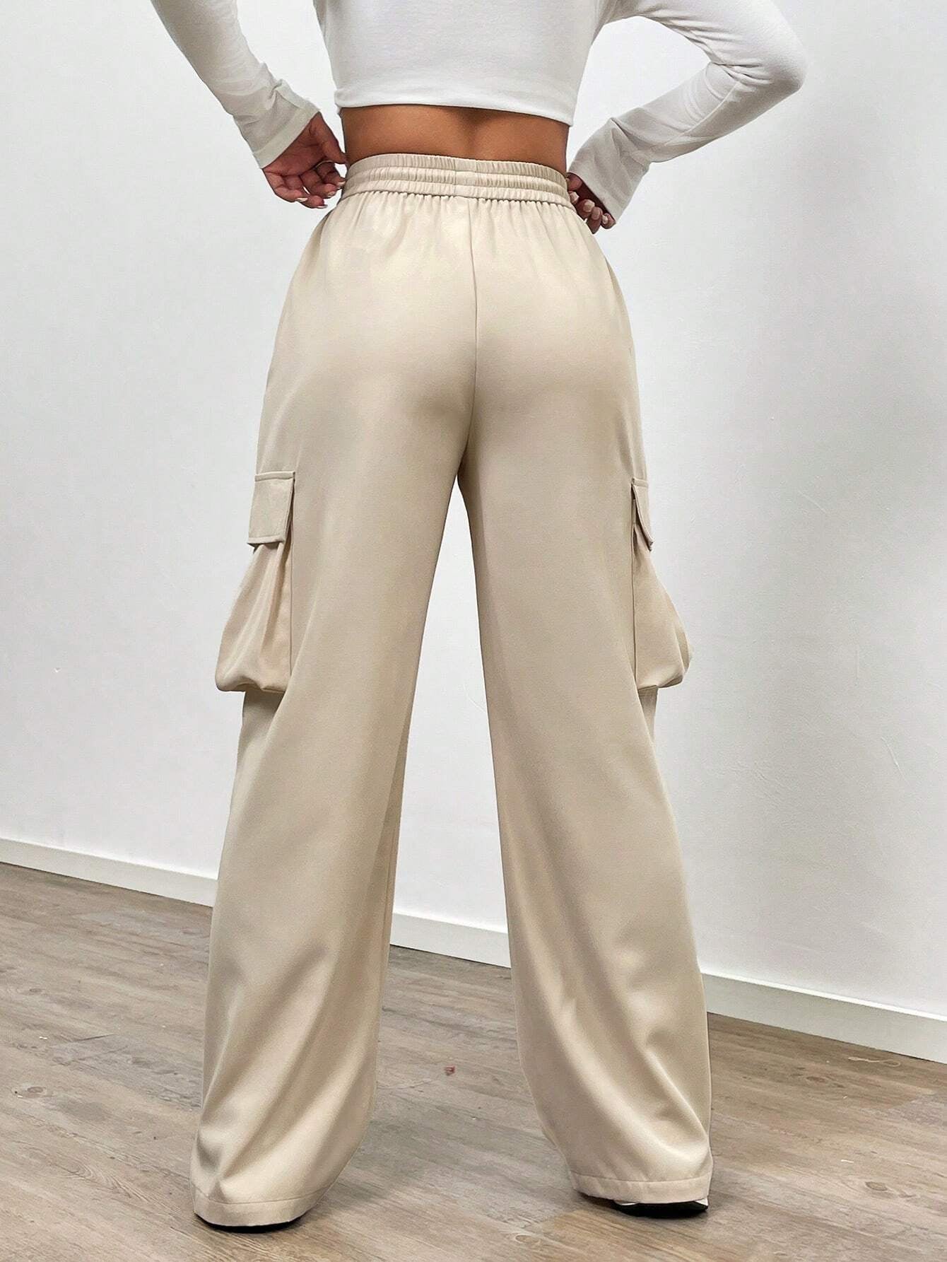 Ezwear Simple and Versatile Straight Leg Utility Pants
