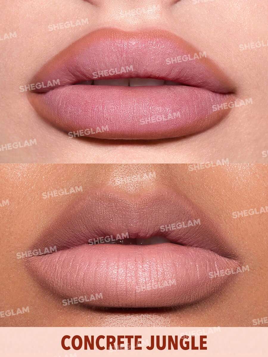 SHEGLAM Concrete Jungle محدد شفايف عملي بلون طبيعي ثابت